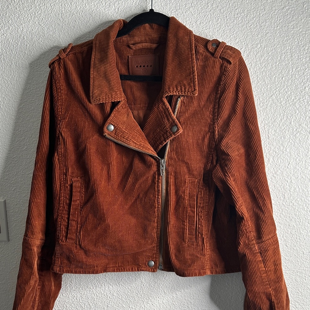 Blank NYC Women's Brown moto Corduroy Jacket size XL - Picture 12 of 12